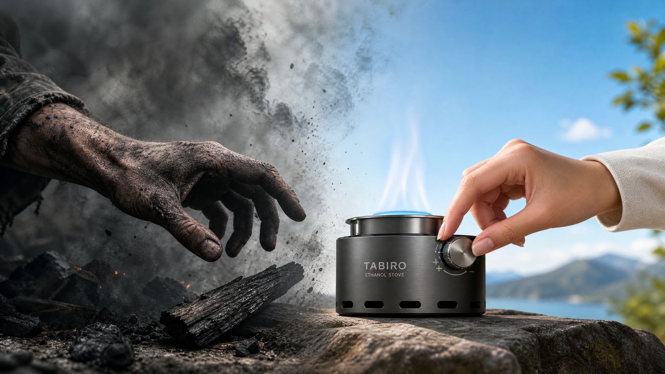 Du charbon polluant au réchaud éthanol TABIRO à flamme propre